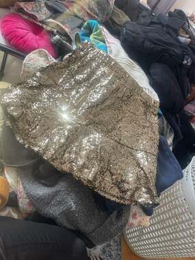 Xhilaration Sequins Shirt thigh length XL new